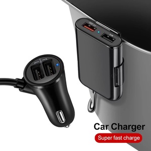 Cargador de Coche USB 4 en 1 de Alta Calidad, Superrápido, QC 3.0, para Teléfonos Móviles iPhone y Samsung, Accesorios para Coche - Product Image 5