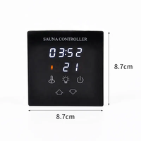 Ensemble de chauffage de sauna à vapeur sèche de conception moderne Poêle à bois massif 220V avec panneau de commande 3KW 4.5KW 6KW 9KW Options d'alimentation