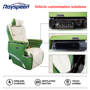 Sièges de voiture haut de gamme personnalisables en cuir pour Sprinter MPV RS, imperméables, à angle réglable, avec éclairage d'ambiance - Product Image 3