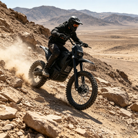 Moto tout-terrain électrique, batterie lithium 60V, moteur sans balais 5000W, 65 km/h, autonomie 40 km, hydraulique