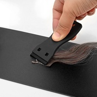 GlamorDove-Kit d'outils pour Extensions de cheveux, avec grattoir en plastique et panneau de commande en métal