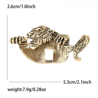 Broches vintage plaquées or en forme de tigre pour hommes, badges animaux en alliage, épingles de revers pour costumes et manteaux, bijoux fantaisie, vente en gros