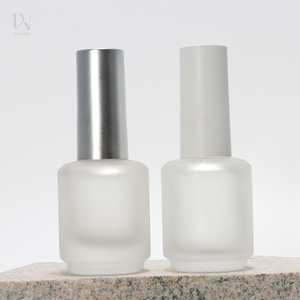 Bán buôn Vòng phẳng hình dạng rỗng rõ ràng hổ phách 6ml 8ml <span class=keywords><strong>10ml</strong></span> 15ml sơn móng tay chai với UV Gel có tính năng một thuận tiện bàn chải - Product Image 2