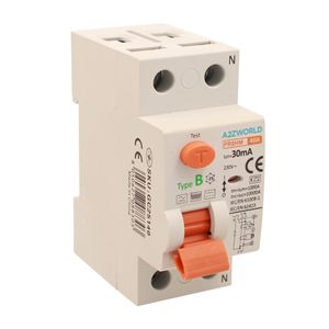 Interruttore Differenziale Puro RCCB Tipo B 1P+N 2M 10000A 30mA 40A AC 230V IP20 PR8HM Conforme a IEC61008-1/IEC62423 - Product Image 1