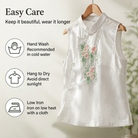 Nouveau Gilet Chinois Kesi Brodé à la Main pour Femme, Coupe Ample, Sans Manches, Style Rétro Élégant, Vêtement d'Extérieur
