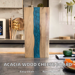 เขียงชีสไม้กระถินเทศเคลือบเรซิ่นอีพ็อกซี่ ขายดี หนา 1.5 ซม. ทำความสะอาดง่าย รับสั่งทำตามแบบ - Product Image 2