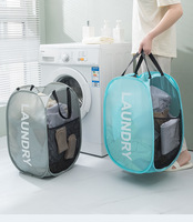 58*36cm poignées pliables 2 faces imprimé sale Portable grande capacité vêtements de blanchisserie maison chambre articles divers jouets panier de rangement