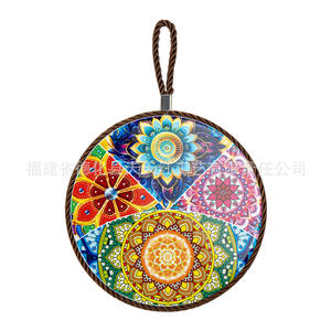 Tapis isolant thermique en céramique KFB017, rond, 17 cm, motif médaillon, antidérapant, pour la cuisine, fabriqué en Chine - Product Image 4