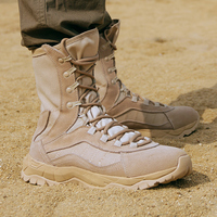 Sepatu Hiking Anti Pasir Desert Boots High Top Ringan dan Bernapas, Sepatu Taktis