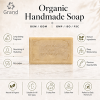 Savon Solide Artisanal Bio à l'Huile de Coco, Vitamine E et Collagène – Hydratant Nourrissant pour Tous Types de Peau, Nettoyant Corporel et Visage en Profondeur