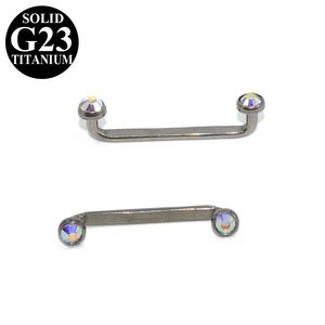 G23 Titanium Dermal Anchor Wedding Approprié Crystal Surface Barbell Piercing Body Jewelry Tattoo Hide in Skin Wholesale - Product Image 6