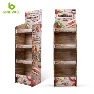 Özelleştirilmiş gıda bal karton sergi standı promosyon için ücretsiz örnekler!
