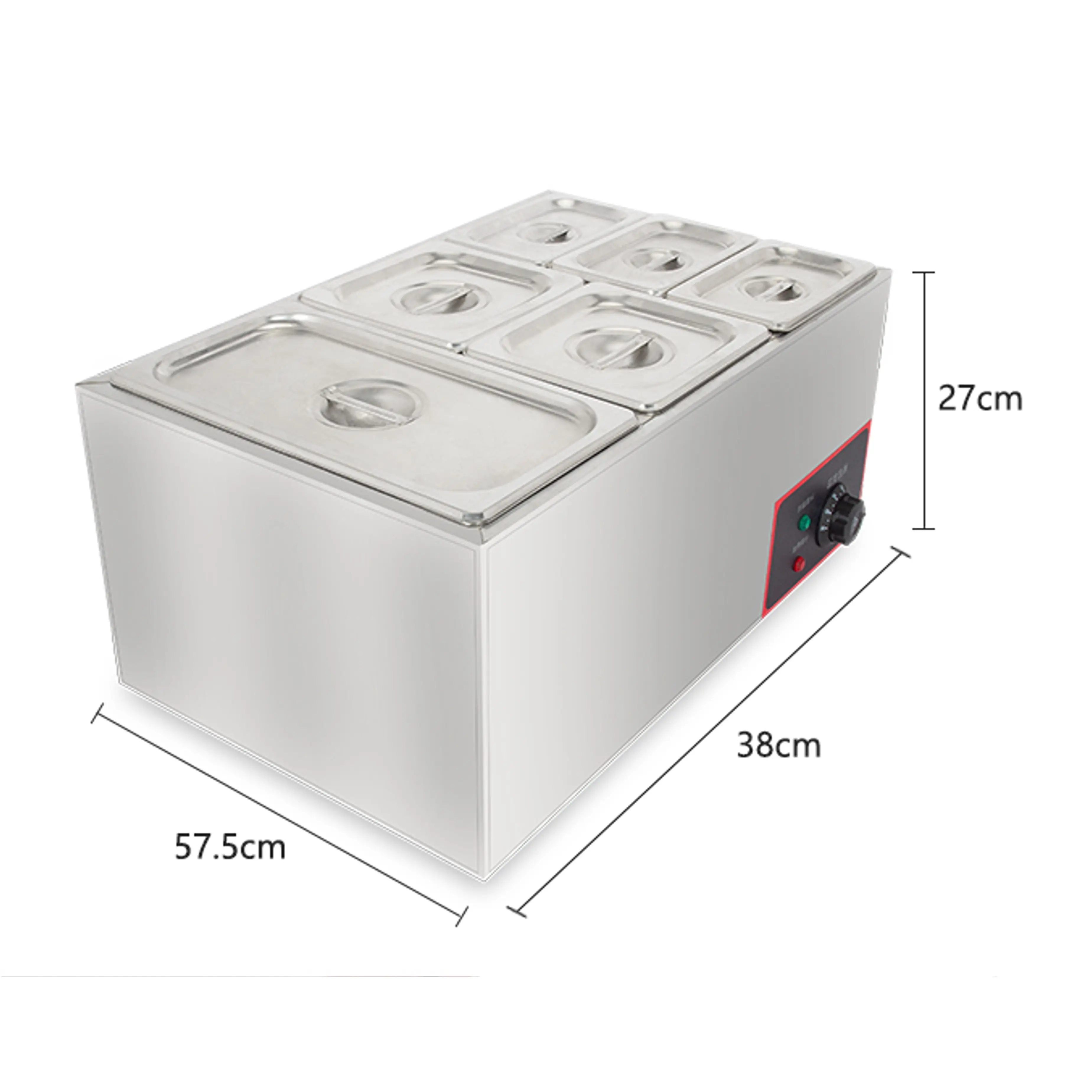 Stainless Steel Electric Food Warmer Bain Marie Buffet Catering Equipment Commercial