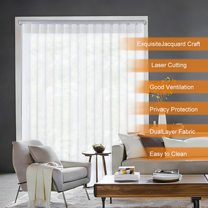 Persianas Translúcidas que Filtran la Luz, Persianas Verticales para Protección de la Privacidad, Decoración Moderna para el Hogar - Product Image 2