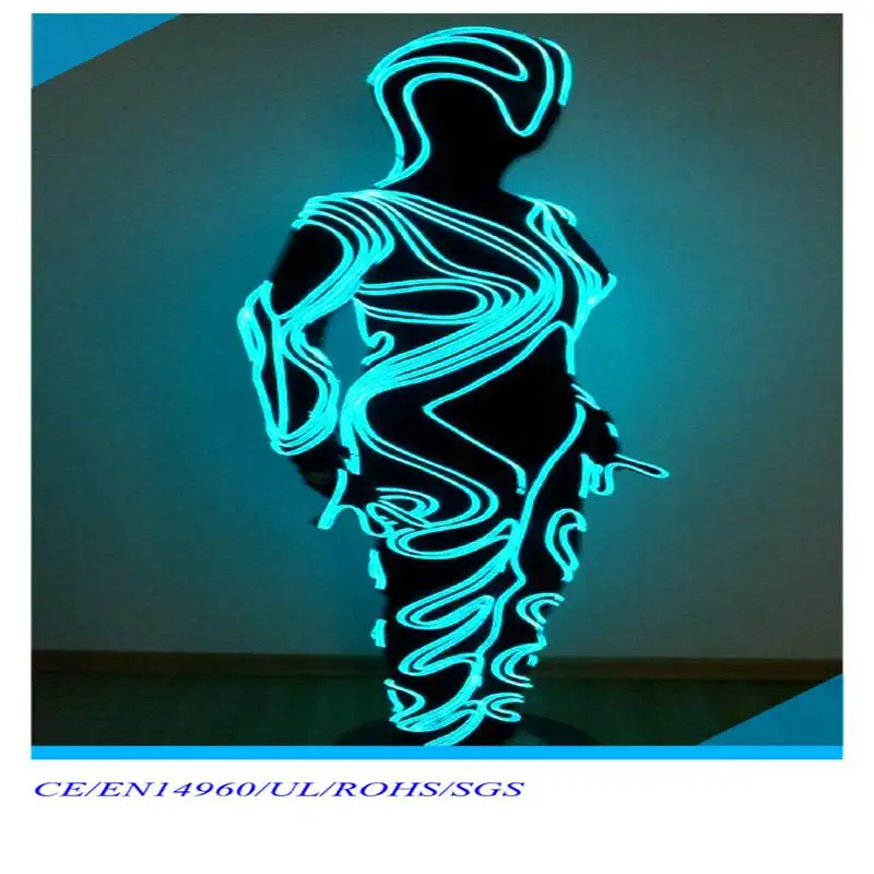 Sexy stage dance led jumping suit stilts walker led lighting robot costume