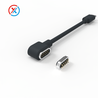 Conector de Carga Magnético de 10 Pines, Cable USB Pogo Pin, Conector Magnético de Alimentación CC Macho-Hembra