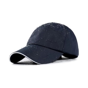 Custom <b>Waterproof</b> Baseball Sport <b>Caps</b> 6 Panel Outdoor Sport Hat PVC Leather Embroidery Logo Adjustable <b>Caps</b> for Men - Product Image 4