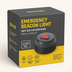 V16 GPS IoT Auto Safety LED Beacon Light Luz DE EMERGENCIA Lámpara de geolocalización - Product Image 5