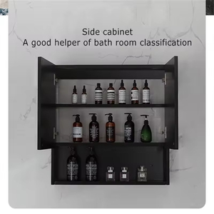 Moderno e minimalista <span class=keywords><strong>in</strong></span> <span class=keywords><strong>legno</strong></span> massello doppio lavandino bagno vanità armadio <span class=keywords><strong>legno</strong></span> galleggiante vanità bagno - Product Image 3