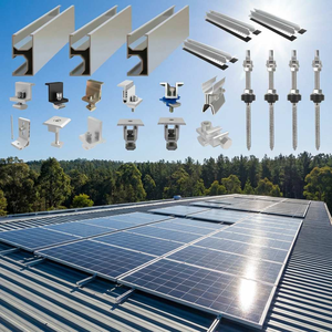 Rail de montage solaire en aluminium, support de fixation pour panneaux solaires sur toit, mini-rail en aluminium pour panneaux solaires - Product Image 4