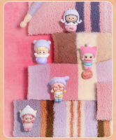Labubu Original de Navidad POP MART POP BEAN Serie Fluffy Cozy, Bolsa Sorpresa (1 Unidad por Paquete), Caja Sorpresa, Mini Figuras de Vinilo
