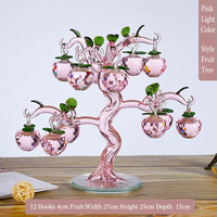 Meistverkaufter Kristall-Apfelbaum, Vintage Golddraht-Stamm Glasornament, Großhandel Mengenpreis