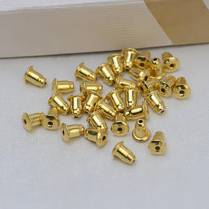 Boucles d'oreilles en argent S925 Wenchi avec perles en silicone, 5 paires, accessoires DIY pour perles, 6 mm, plaqué, matériau 1572 pour la fabrication de bijoux - Product Image 3