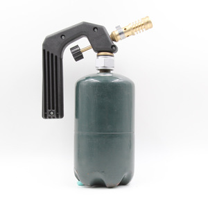 Antorcha Mapp con mango, cabezal de cobre, interruptor único, llama recta, 1800°C, para soldar con gas licuado. - Product Image 3