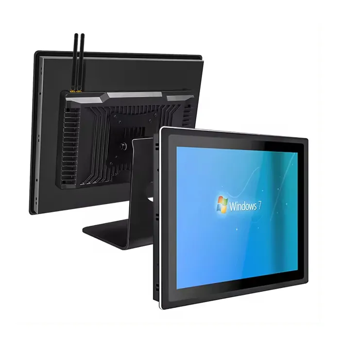 Interface homem-máquina HMI e PCs industriais tudo em um, mini painel industrial com tela de toque, computador Android sem ventilador