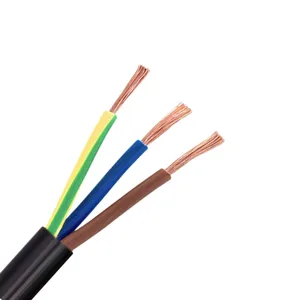 CCC Certified RVV 3*2.5mm 300/500V Stranded Copper Conductor PVC Insulation PVC Jacket Flexible Electrical House Building Wire