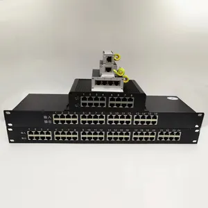 서지 보호기 SPD 24 포트 RJ45 100M 네트워크 번개 보호기 네트워크 신호 번개 보호 장치