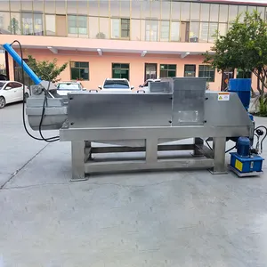 Machine de déshydratation de presse à vis de déchets alimentaires de feuilles de chanvre de grain de brasseur dépensé