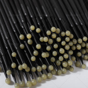 ブラックピンク使い捨てワックスチップアプリケーター、宝石用歯用粘着ワックスチップアプリケーター、歯用宝石使い捨てデンタルワックススティック - Product Image 1