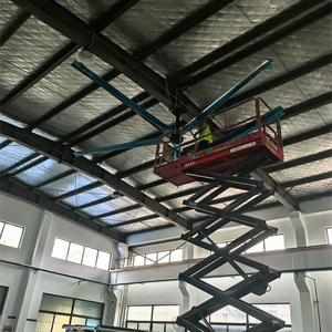 Ventilador de Techo Industrial Híbrido HVLS <span class=keywords><strong>AIFON</strong></span> de 18 Pies, Ventilador de Techo Grande para Almacén, Taller, Gimnasio con Panel Solar - Product Image 6