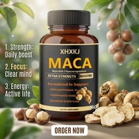 Capsules de Maca, Ginseng et Ashwagandha à Marque Blanche OEM GMP – Compléments Sportifs Énergisants pour Adultes, Amélioration de la Beauté, Racine de Maca