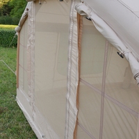 Tentes de camping gonflables de luxe portables 4 saisons, 8 mètres carrés, en Oxford 420D imperméable avec colonnes d'air en PVC, couleur kaki, vente en gros