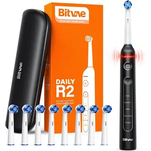 Bitvae BV R2 5 Modes Oral Care Smart Timer Electronic Tooth Brush Rotary Electric Toothbrush with Travel Case