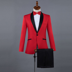 Élégant Costume de Smoking Rose Deux Pièces pour <span class=keywords><strong>Homme</strong></span>, Nouvelle Mode de Performance, Hôte de Cérémonie - Product Image 4