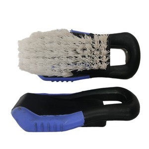 Yi Kailing Car Wash <b>Brush</b> Nylon Bristles Blue Handle Multi Functional Cleaning Tool For Vehicle <b>Floor</b> Mat Carpet Wheel Tire - Product Image 5