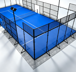 Cancha de Pádel Móvil Desplegable, Conjunto Completo de Acero Galvanizado, Cancha de Tenis de Pádel Portátil para Alquiler de Eventos de Corta Duración - Product Image 4
