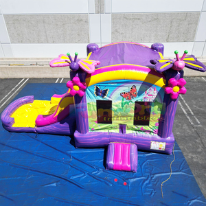 Castillo inflable 4 en 1 con tobogán acuático, para uso en seco o con agua, castillo hinchable grande. - Product Image 3