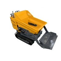 Mini-dumper sur chenilles YH-500S, camion benne de 500 kg, machine à déchargement hydraulique autonome pour usage agricole et de jardinage