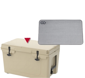 23,8 pulgadas Color personalizado marrón EVA caja que cubre la almohadilla superior del refrigerador para <span class=keywords><strong>Yeti</strong></span> <span class=keywords><strong>Cooler</strong></span> Box Ice Boxes Topper - Product Image 1