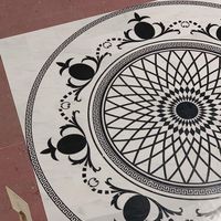 Médaillon de mosaïque personnalisé de carreaux de sol décoratifs à motif de jet d'eau en marbre naturel
