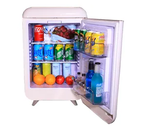 32L isteğe bağlı renk Retro buzdolabı XC-45F tek kapı kozmetik buzdolabı emme soğutma otel Mini Bar buzdolabı