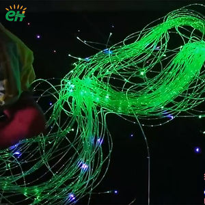 Source de lumière LED cylindrique suspendue argentée à contrôle RF 7W 12V pour voiture, utilisée pour rideau de fibres optiques à eau dure, indice de protection IP68 - Product Image 6