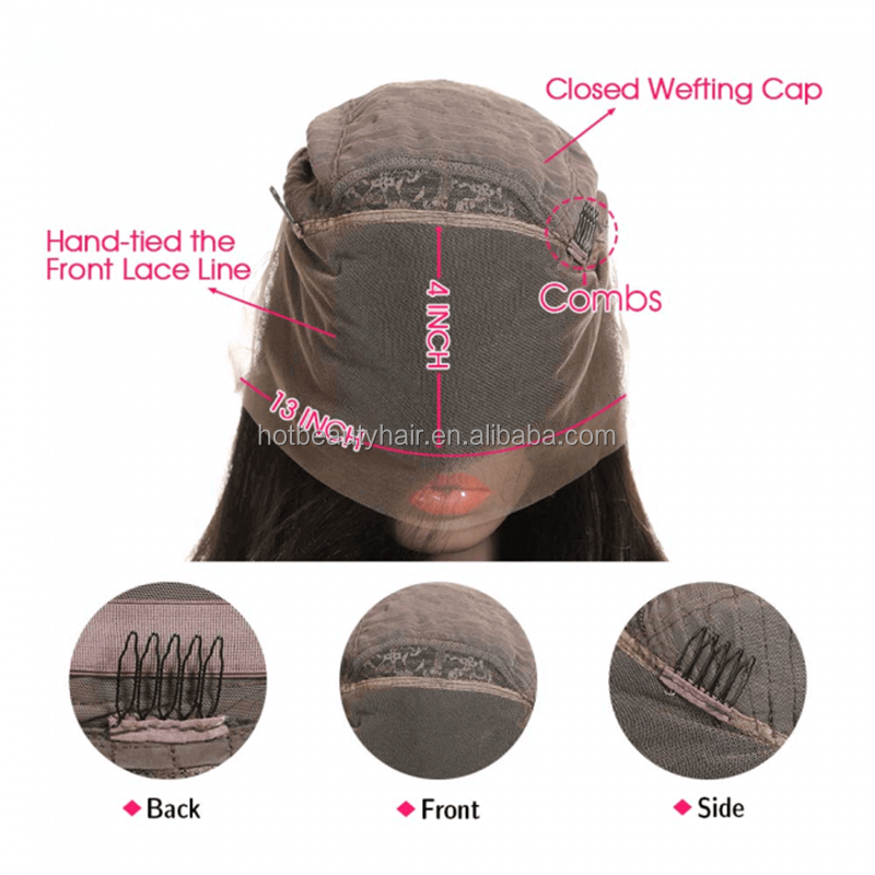 วิกผมลูกไม้ด้านหน้า13x4