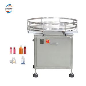 Désaggrégateur <span class=keywords><strong>de</strong></span> bouteilles rondes entièrement automatique haute vitesse / Alimentateur <span class=keywords><strong>de</strong></span> bouteilles / <span class=keywords><strong>Table</strong></span> tournante pour ligne <span class=keywords><strong>de</strong></span> production <span class=keywords><strong>de</strong></span> remplissage - Product Image 1