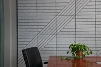 Panneaux acoustiques muraux en feutre de laine polyester 3D, panneaux acoustiques de plafond