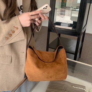 Frosted Brown Suede Small <b>Square</b> Handbag Soft Magnetic Buckle Underarm Bag For Women Everyday Outfits - Product Image 2